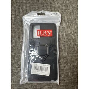 Jusy Black Shockproof Kickstand Case For Samsung Galaxy Note 20 With Ring Holder
